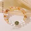 Novas Pulseiras Coloridas de Cristal Natural, Joias de Luxo Exclusivas de Alta Qualidade, Acessórios Versáteis e Estilosos