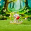 Caja Misteriosa Zorro de Nueve Colas Floral Estilo Hada Juguete de Moda Hada de la Luna Estilo Chino Figura Zorro Adorno de Escritorio Artesanía Coleccionable Regalo