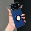 Adequado para iPhone 17 Pro Max, Capa de Celular com Textura de Couro com Efeito de Janela Grande para iPhone 16, Capa Protetora Anti-Queda para iPhone 15