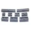 Enchufe FC IDC de tres piezas con prensaestopas 2.54mm de espaciado enchufe simple tipo vaca enchufe prensa cables negro