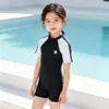 Maiô Infantil Meninos Novo Verão Meninas Bebês Peça Única Secagem Rápida Fofo Proteção Solar Maiô Meninos Bebê