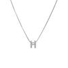 Collar de acero de titanio H con taladro 2023 diseño de nicho para niñas decoración de alta gama otoño e invierno lujo ligero simple cadena para clavícula