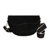 Bolso Sencillo Estilo Hong Kong Moda Femenina Estilo Coreano Correa Ancha para el Hombro Bolso de Hombro Único Cruzado Nuevo para Viajar Temperamento Retro Bolso Silla de Montar
