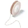 Cadena de Perlas con Clip Lateral de Acero Inoxidable Color de Vacío 18K Cadena de Perlas que Conserva el Color Cadena de Perlas Cadena Retorcida Accesorios para Collar Pulsera DIY