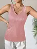 Camiseta Sexy com Lantejoulas, Decote V, Corte Solto, Estilo Novo Europeu e Americano, Primavera e Verão de 2026, para Mulheres Usarem por Fora ou como Camada Interna