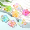 Flores da Primavera Desabrocham, Plumeria de Resina Estilo Antigo Spray-Pintada Multicolorida DIY Grampo de Cabelo Acessório de Cabelo Acessório de Flor Decoração de Capa de Celular