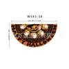 Amazon Cross-Border Nova Bandeira Pendurada de Halloween Ventilador Semicírculo em Forma de Bandeira Bandeira Pendurada Especial em Forma de Semicírculo de Halloween Bandeira Pendurada Bandeira em Forma de Ventilador
