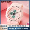 Reloj Sanda, reloj deportivo de moda, multifuncional, para estudiantes, electrónico, para hombre, resistente al agua, de cuarzo, de una generación, venta al por mayor