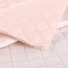 Tela de algodón bordada y acolchada Chunya de 400T con punto de hilado, para ropa infantil, 4 cm, rombo rosa