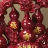 Cinnabar Vermelho Roxo Areia Dourada Fu Lu Shou Xi Cai Cinco Fortunas Linmen Cabaça Bênção de Paz Enfeites Decorações para Casa