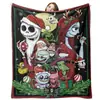 Copos de Nieve Árbol de Navidad Papá Noel Múltiples Patrones Manta Manta para Siesta en la Oficina Estilo Simple Suministro para Comercio Electrónico Transfronterizo