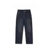 Jeans para hombre, tendencia de otoño, estilo de lujo ligero, holgados y cómodos, acabado clásico lavado, pantalones de pierna recta versátiles, diseño de nicho