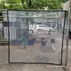 Cerramiento de Patio Impermeable al Viento y a la Lluvia, Resistente al Frío, con Bordes Perforados, Sellado Térmico para Ventanas de Invernadero Exteriores, Cenador Plegable Transparente para Balcón