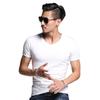 Venda Direta da Fábrica Camiseta de Manga Curta de Verão para Homens Estilo Coreano Tendência Jovem Esportiva Justa Cor Sólida Gola Redonda Camiseta Roupas da Moda para Homens