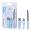 C0171 Lameila Aço Inoxidável Ferramentas de Manicure Cortador de Unhas Lixa de Unhas Kit de Manicure 3 Peças Necessidades Diárias Atacado