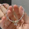 Pulsera de Campana de Bambú de Orilla Pulsera Lujo Ligero Mejor Amiga Regalo para Novia Día de San Valentín 2023 Nueva Pulsera de Cuentas