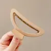 Pinza para el cabello de lujo de alta gama en color marrón, tamaño grande nuevo para cabello grueso, pinza de tiburón para recogidos en la parte posterior de la cabeza, accesorio para el cabello de uso diario
