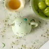 Tetera de Cerámica con Margaritas Pintadas a Mano, Alto Valor Estético, Adecuada para Uso Doméstico, Tetera de Mano para Juego de Té Kung Fu