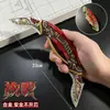 Novo modelo de faca de garra Eulogy Nepal, dobrável e com mola, brinquedo de metal temático Delta Force para jogos, sem fio de corte.