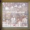Decoraciones Navideñas Transfronterizas, Renos, Copos de Nieve, Pegatinas Estáticas, Trineos Creativos, Luna, Casas de Nieve, Pegatinas Navideñas al por Mayor