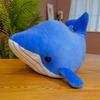 Peluche de la serie Cartoon Ocean, muñeco de ballena, ballena tigre, muñeco de ballena azul, muñeco grande, almohada para dormir para niños