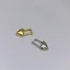 Pendientes de Moda Compactos en Forma de U Estilo Coreano y Japonés, Chapados en Cobre Dorado, Corazón Brillante, Simples y Únicos, Exquisitos y Versátiles para el Uso Diario