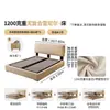 Cama Vintage Estilo Francés Especial Tongyu con Tela de Chenilla, Cama con Almacenamiento para Dormitorio Principal, Cabecero Delgado Ajustable, Cama Doble de Tela para Apartamentos Pequeños