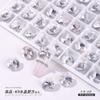 Strass de Cristal K9 Quadrado de Alta Qualidade 10mm Coloridos Branco e Rosa com Fundo Pontiagudo de Formato Irregular para Decoração de Nail Art Atacado, Brilho Deslumbrante