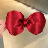 Presilha de cabelo de cetim com laço e enchimento de algodão Dongdaemun coreana para rabo de cavalo, acessório de cabelo tipo banana para baixo para mulheres