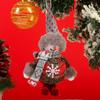Colgante Pequeño Navideño Transfronterizo Decoración Colgante para Árbol de Navidad Muñeco de Papá Noel de Pie de Tela de Espuma