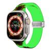 Pulseira de silicone impressa para Apple Watch AppleWatch45678 geração/SE Pulseira de fivela dobrável magnética