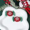 Nuevo broche navideño de peluche, muñeco de Papá Noel, muñeco de nieve, alce, cabeza de dibujos animados, bolso, zapatos, accesorios de decoración
