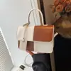 Diseño de Nicho Puntadas de Color Contrastante Bolso Cuadrado Pequeño Bolso Cruzado de Nueva Textura 2025 Bolso de Hombro de Moda