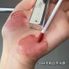 Toot Dodo ~ Corazón de Flor Esparcido Tubo Plateado Pequeño Espejo Brillo de Labios Hidratante Luz de Agua Garabato Labial Rojo Labio productos genuinos