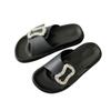 Chinelos Femininos para Exterior 2026 Novo Estilo High-End Birkenstock Casuais Meio Chinelo Fivela Casa Antiderrapante Chinelos Planos