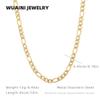 Collar Cubano de Oro de 18K Europeo y Americano para Mujer Diseño Nicho Cadena Clavicular Hip-Hop Acero Titanio Joyería que No se Desvanece Venta al por Mayor Lujo Accesible
