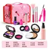 Novos brinquedos de cosméticos de simulação para crianças, meninas, batom sem pigmento, esmalte de unha, adereços, caixa de maquiagem incolor, conjunto
