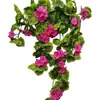 Envío Directo de Fábrica de Flores Artificiales, Selección Transfronteriza de Flores Falsas, Colgantes de Pared de Begonias, Plantas Verdes Artificiales, Decoración de Hotel, Enredaderas Artificiales