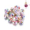Brincos Colar Pingente Bola de Vidro Lantejoula Joias Pingente Contas de Cristal Brincos DIY Colar Contas Acessórios de Joias