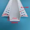 Acabamento de canto em PVC em forma de U de 3 cm, popular linha de gotejamento com canaleta em U para teto, tira divisória, canaleta de gesso acartonado para teto