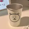 Vaso para enjuague bucal de acero inoxidable 304, Diseño de oso lindo, Uso doméstico para niños, Portacepillos de dientes duradero y de alta gama