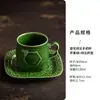Taza de Té Casera Estilo Chino con Asa, Taza para Beber Agua Antiescaldante, Taza Pequeña de Café para Oficina, Taza de Cerámica de Regalo