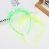 Diadema Colorida de Feliz Cumpleaños Tocado Fluorescente de Feliz Cumpleaños Decoración de Accesorios para el Cabello de Fiesta de Cumpleaños