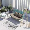 Silla Mecedora de Patio de Villa, Hamaca de Jardín para Exteriores, Balcón al Aire Libre, Mecedora Doble para el Hogar, Columpio de Exterior de Alta Gama