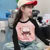 Camiseta base de manga larga raglán para niña 2026 Otoño/Invierno Nuevo Estilo Térmica de Polar para Niños Elegante Camiseta de Cuello Redondo