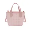 Bolso de Mano a Cuadros de Color Contrastante Estilo Coreano Retro para Mujer 2026 Verano Nuevo Moda Casual Versátil Bolso de Hombro Cruzado