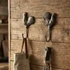 Galo e Galinha de Ferro Forjado Criativos Estilo Retrô Gancho de Animal Decorações de Parede para Casa, Floricultura, Bar, Cafeteria, Loja de Roupas