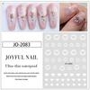 Pegatinas de arte de uñas pintadas con spray blanco doble uso degradado floreciente hueco joyería para uñas pegatinas Mariposa Amor estrella pegatinas de manicura