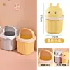 Papelera de escritorio creativa y linda, adecuada para oficina, hogar, sala de estar y cocina; un bote de basura y un papelero higiénicos para tu escritorio