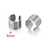 Soporte de anillo de acero inoxidable titanio cóncavo acero ins bandeja estilo DIY joyería joyería tiempo gema en blanco bandeja